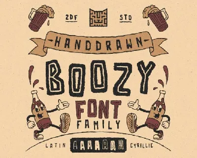 Boozy font