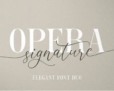 Opera Signature Duo font