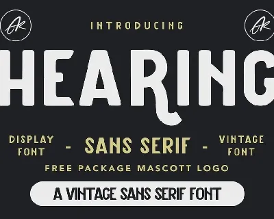 Hearing font