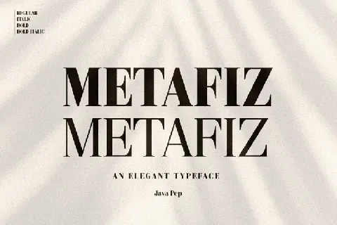 Metafiz Family font