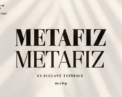 Metafiz Family font