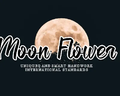 Moon Flower Script font