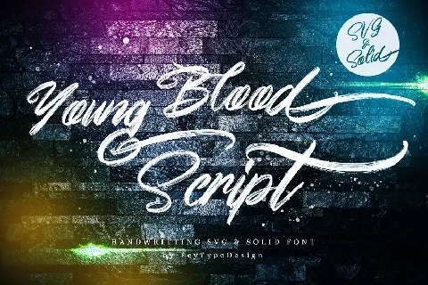 Young Blood Script font