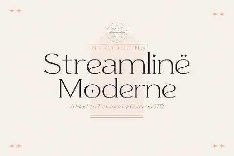 Streamline Moderne font