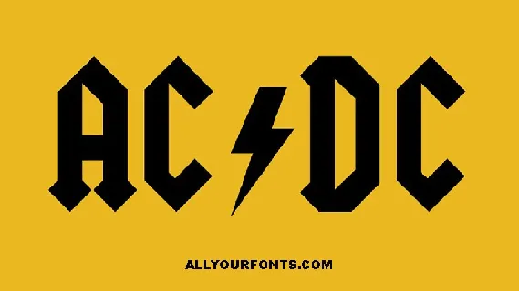 AC/DC Family font