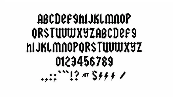 AC/DC Family font