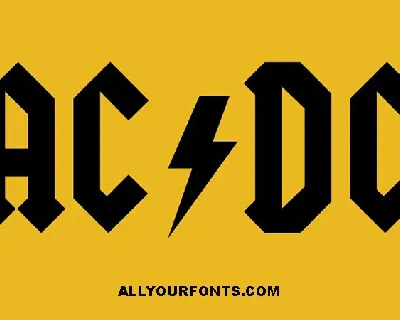 AC/DC Family font