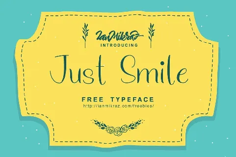 Just Smile Free font
