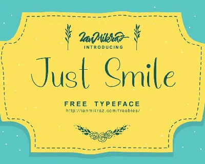 Just Smile Free font