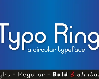 Typo Ring font