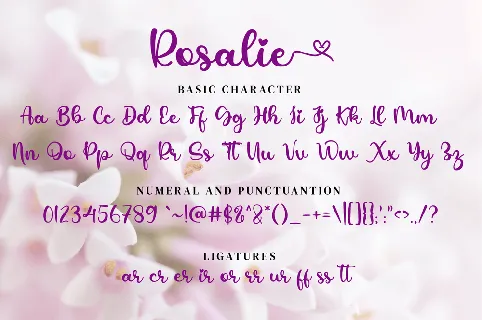 Rosalie font