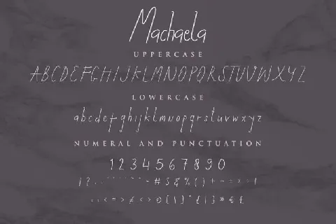 Machaela Handwritten font