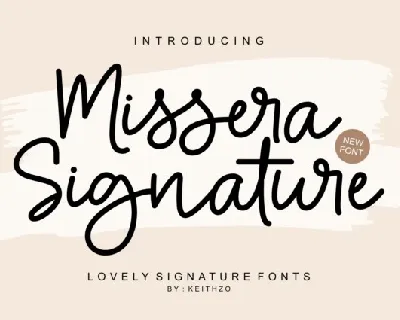 Missera Signature font