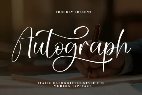 Autograph Script Typeface font