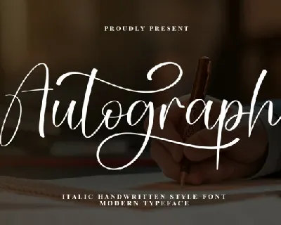 Autograph Script Typeface font