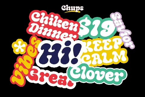 Chups font