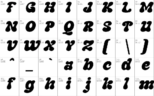 Chups font