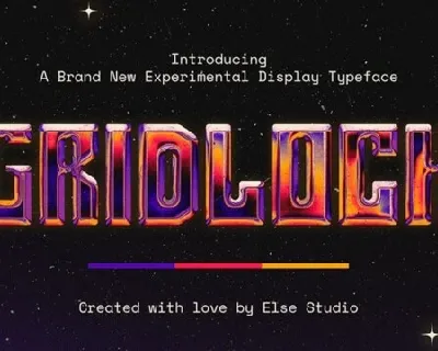 Gridlock font