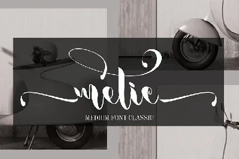 Metic Calligraphy font