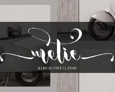 Metic Calligraphy font