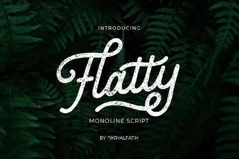 Flatty font