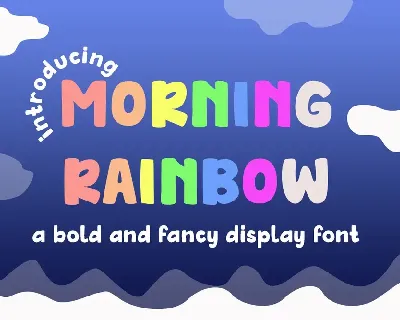 Morning Rainbow font