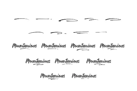 Mountanious Demo font