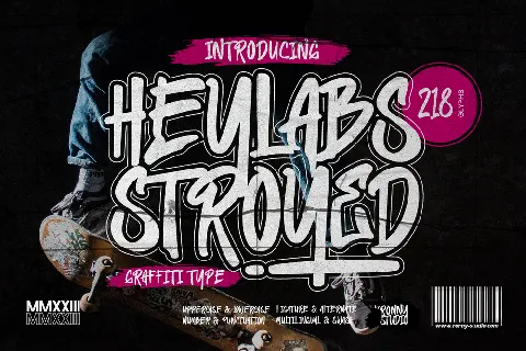 Heylabs Stroyed font