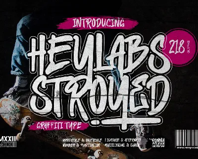 Heylabs Stroyed font