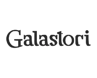 Galastori font