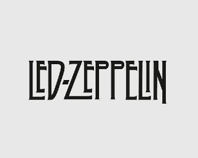 Led Zeppelin font