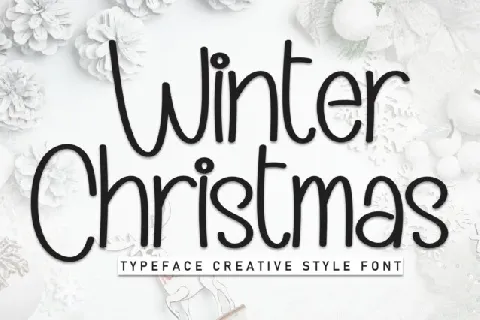 Winter Christmas Display font