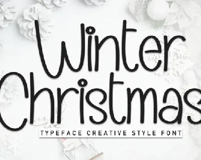 Winter Christmas Display font