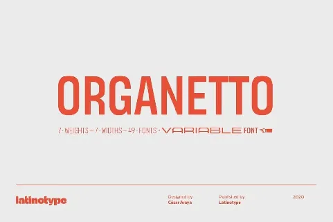 Organetto Family font