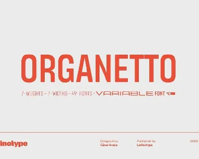 Organetto Family font