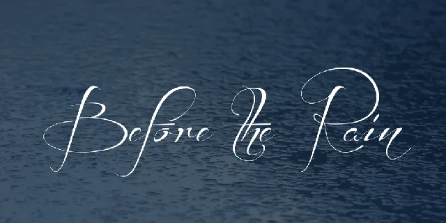 Before the Rain font