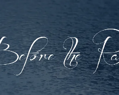 Before the Rain font