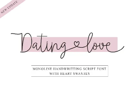 Dating Love - Personal Use font