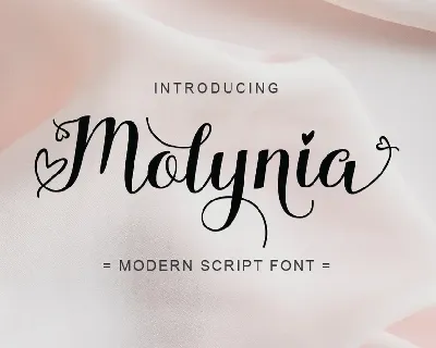 Molynia Script font