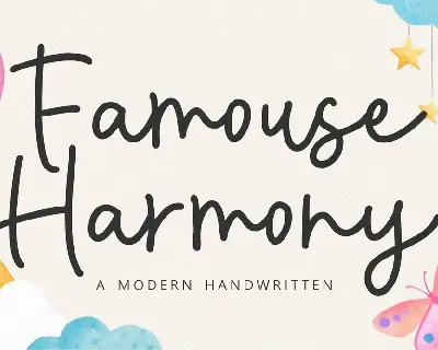 Famouse Harmony font
