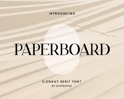 Paperboard font
