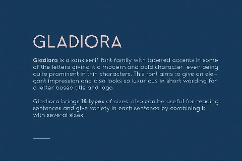 Gladiora font