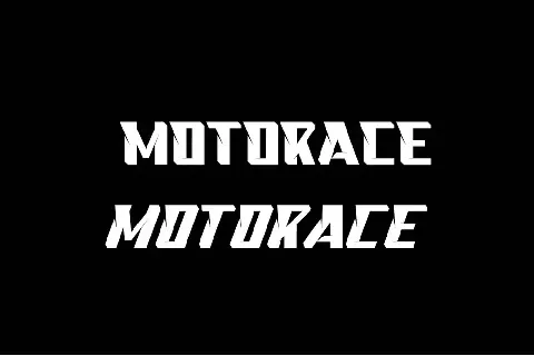 Motorace font