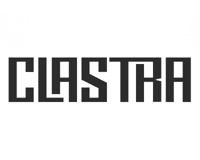 Clastra font