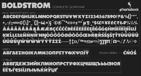 Boldstrom Sans Serif font