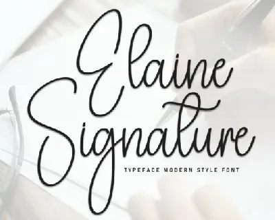 Elaine Signature Script font