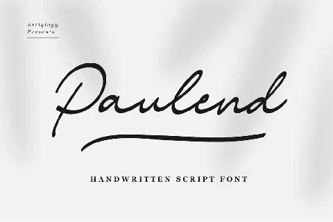 Paulend font