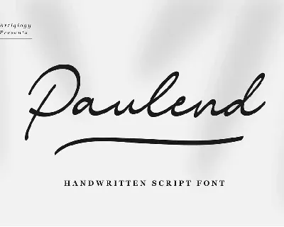 Paulend font