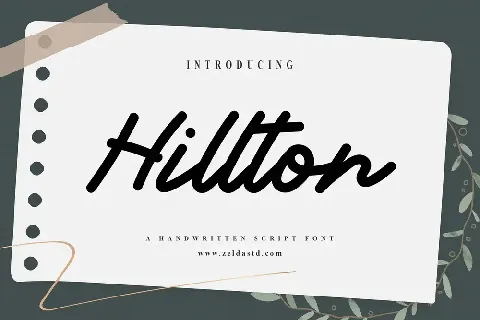 Hillton - DEMO FONT