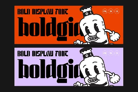 Boldgia-Demo font